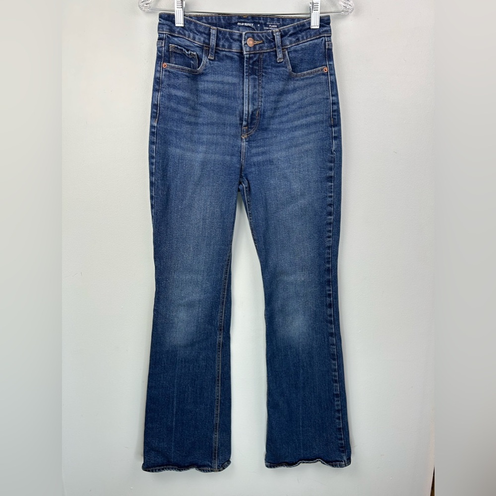 Old Navy Women's Flare Jeans - Dark Blue